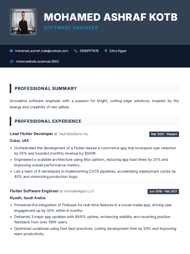 CV Template 5